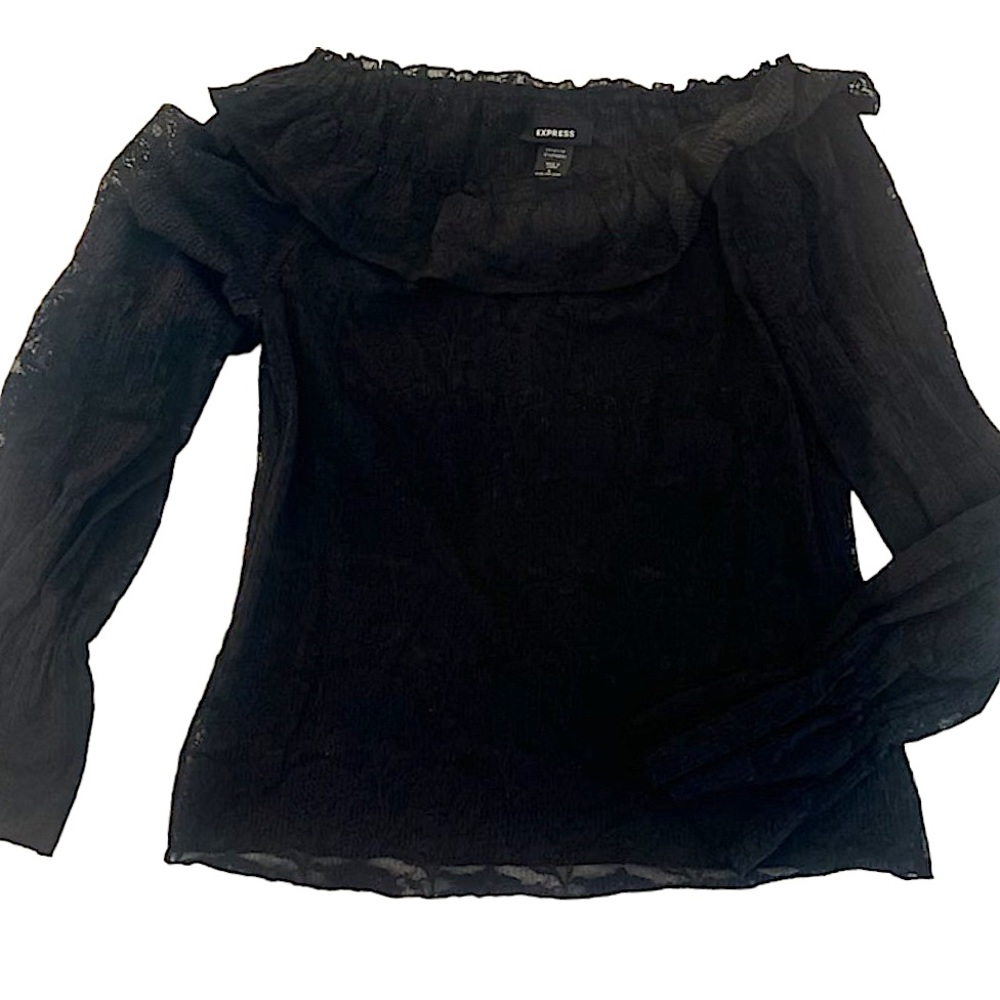 Express Women’s Lace Long sleeve Top